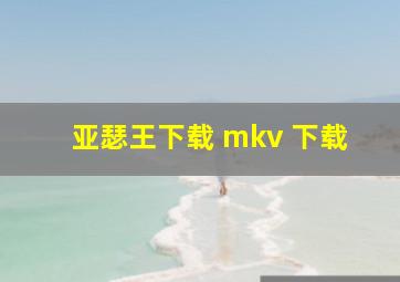 亚瑟王下载 mkv 下载